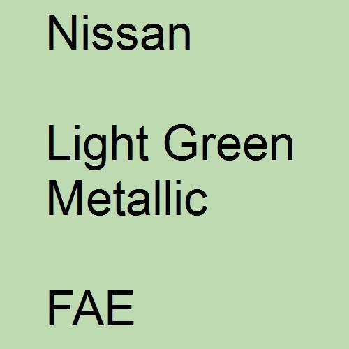 Nissan, Light Green Metallic, FAE.